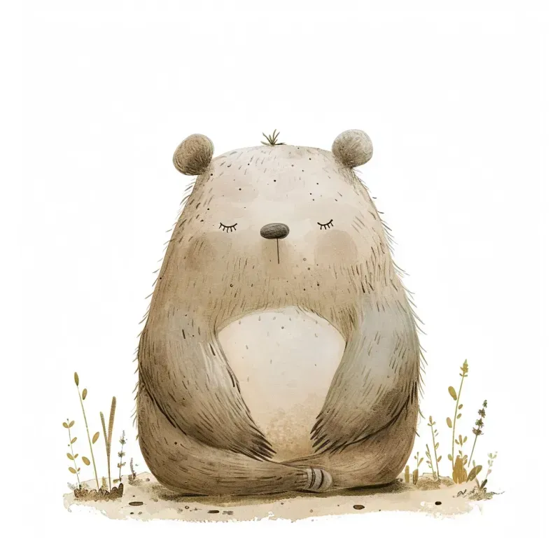 Hand-drawn Nursery Animal Illustrations Midjourney Prompt | PromptBase