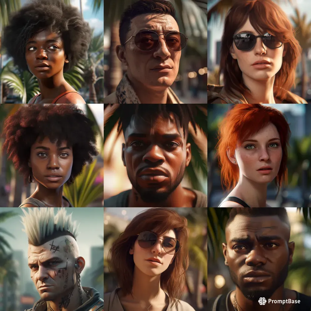 Sims Profile Pictures Midjourney Prompt | PromptBase