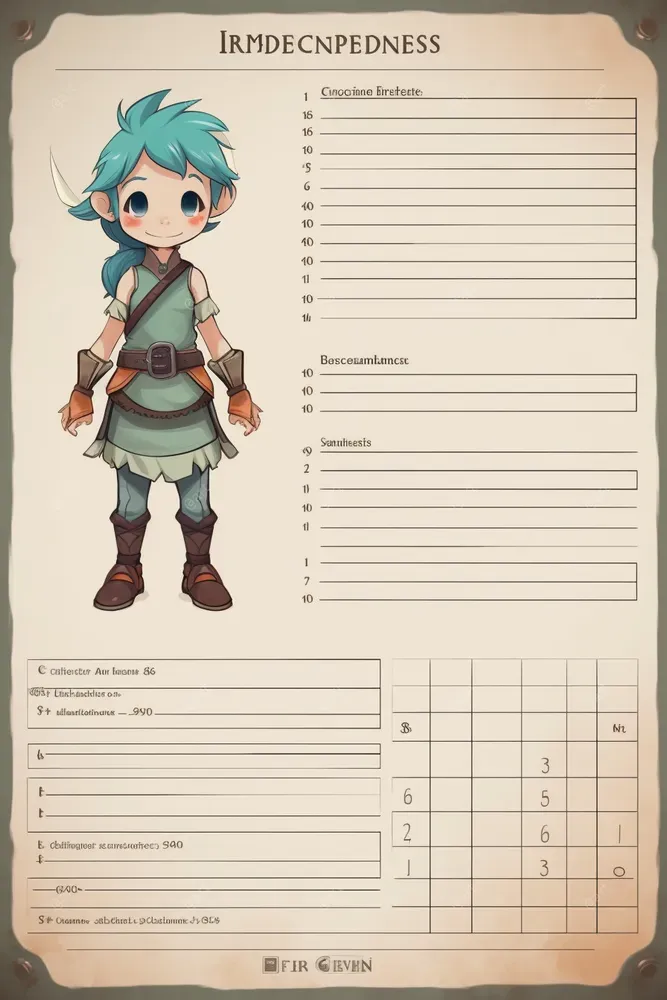 D And D Character Sheets Midjourney Prompt PromptBase