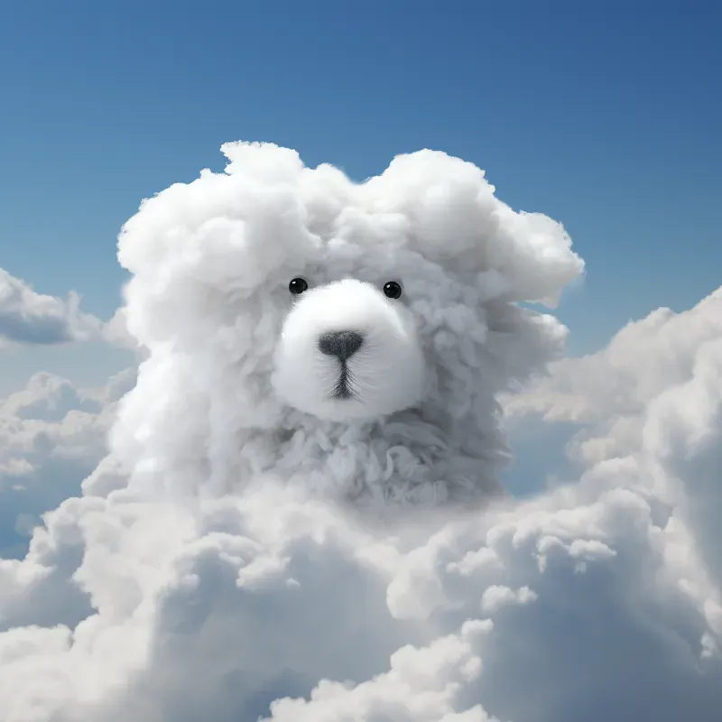 Animals Made Of Clouds Midjourney Prompt | PromptBase