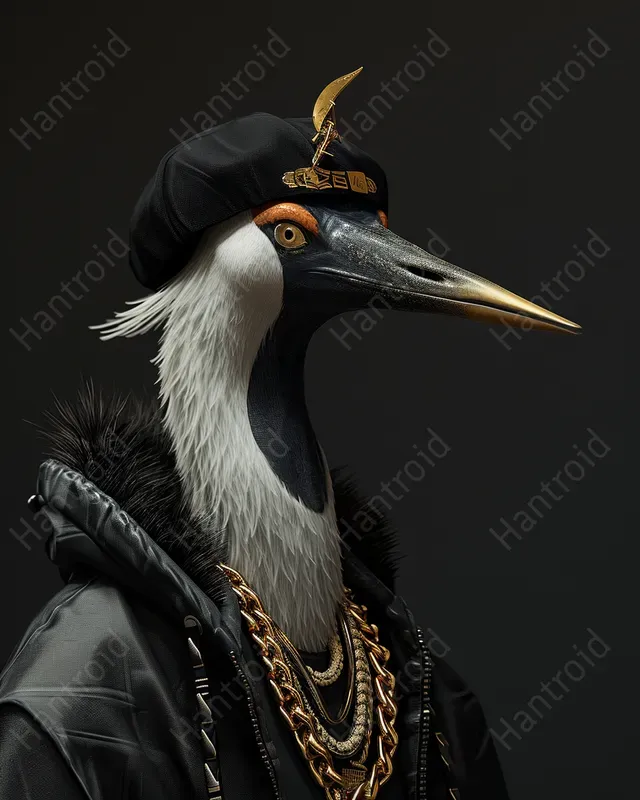 Golden Animal Rapper Exclusive Animal Rapper Golden Grooves Midjourney Prompt | PromptBase
