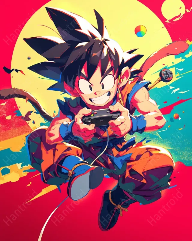 Graphic Impact Grappige Geïnspireerde Dragon en Ball Gamers Lelijke Kerstsweater Kerstjumpers, Zwart, XXL