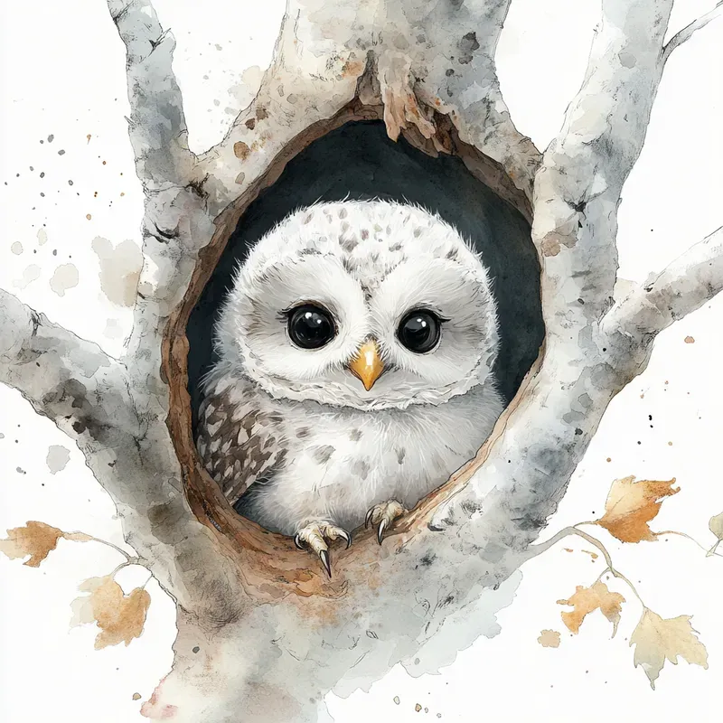 Adorable Baby Animals Watercolor Art Midjourney Prompt | PromptBase