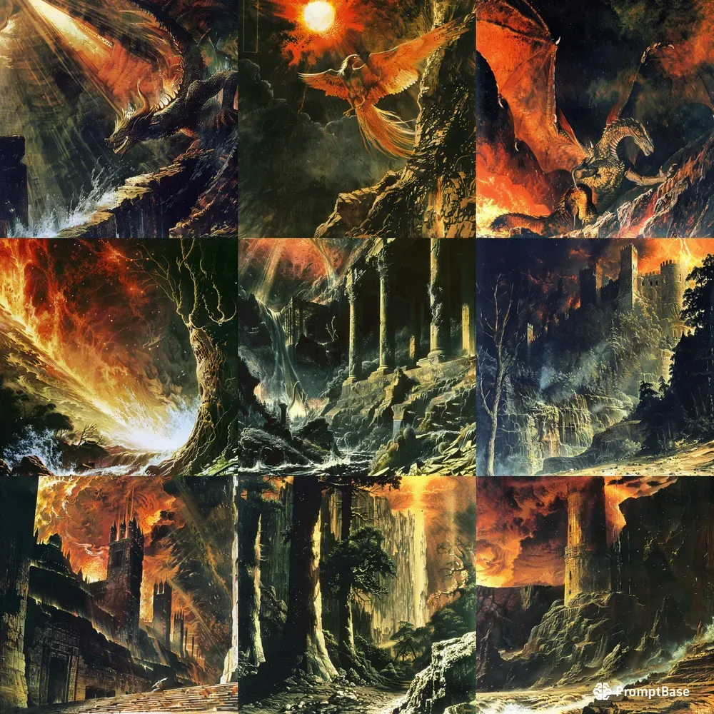 Epic Fantasy Art Midjourney Prompt Promptbase