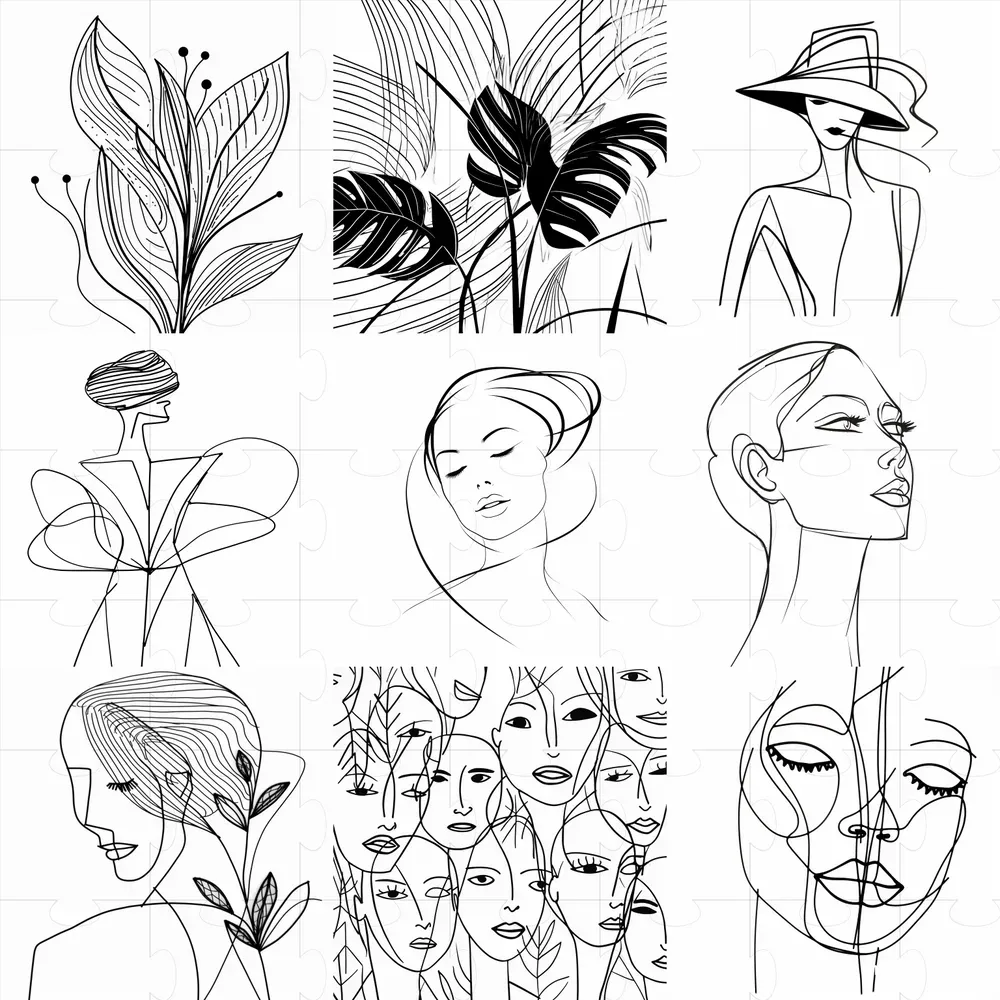 Line Art For Wall Art Posters Prints Midjourney Prompt PromptBase