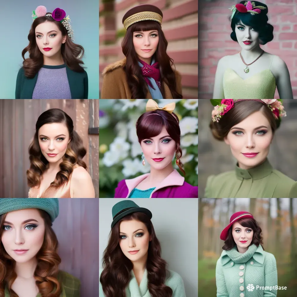 Amelie-inspired Female Portraits Stable Diffusion Prompt | PromptBase