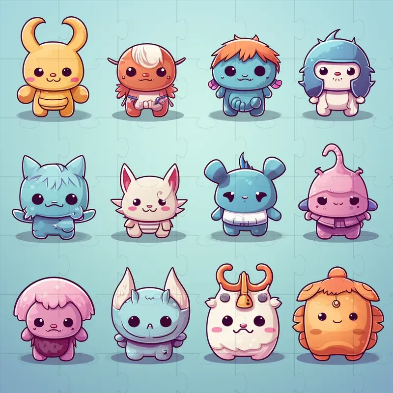 Kawaii Game Assets Midjourney Prompt | PromptBase