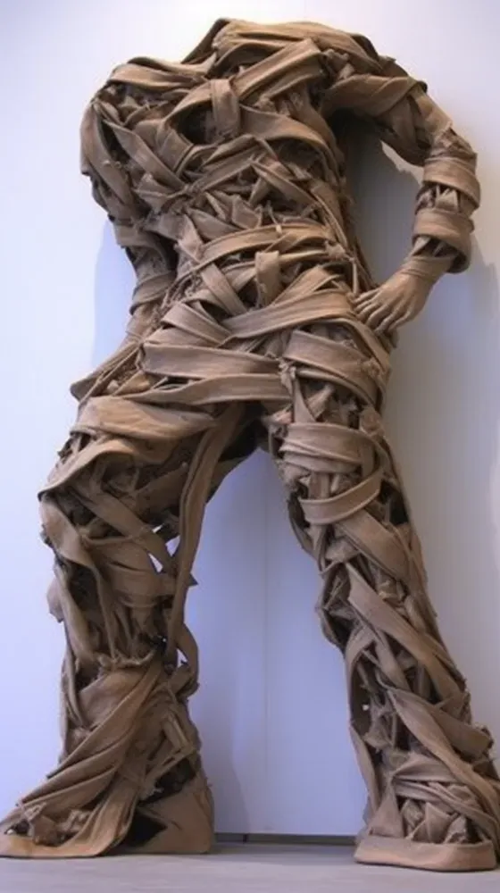 Dna Clothing Sculptures In Containers Midjourney Prompt PromptBase