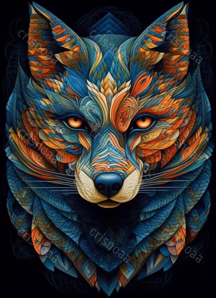 Colorful Fantasy Animal Prints Midjourney Prompt PromptBase
