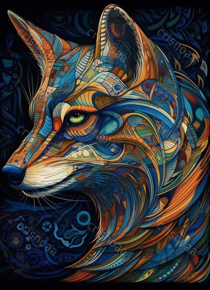 Colorful Fantasy Animal Prints Midjourney Prompt PromptBase