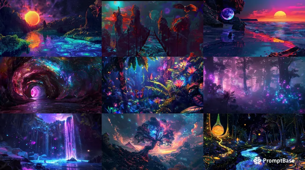 Psychedelic Desktop Wallpapers Midjourney Prompt | PromptBase
