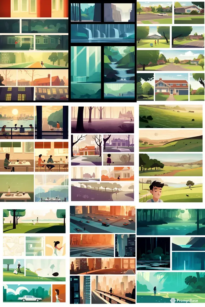 Modern Century Style Comic Book Pages Midjourney Prompt | PromptBase