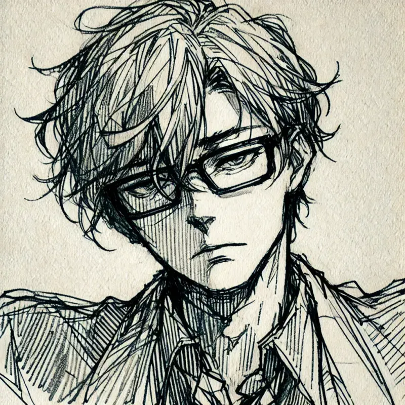 Rough Pencil Sketch Mangastyle Portraits DALL·E Prompt | PromptBase