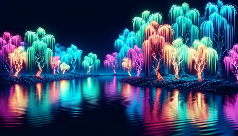 Led Color Scenes Neon Lit Scenes In Vibrant Colors DALL·E Prompt | PromptBase