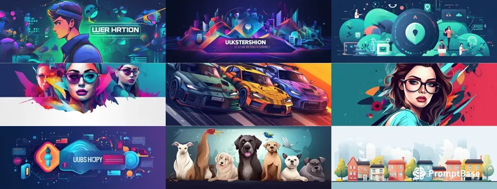 Eye Catching Profile Eyecatching Facebook Profile Banner Imgs Midjourney Prompt | PromptBase