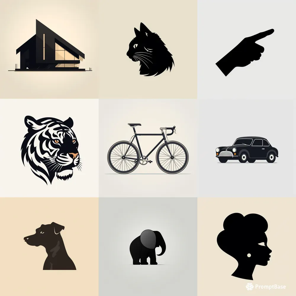 Simple Vector Graphic Logos Midjourney Prompt | PromptBase