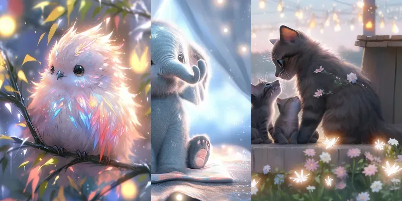 Cute Animals 3D Art Midjourney Prompt | PromptBase