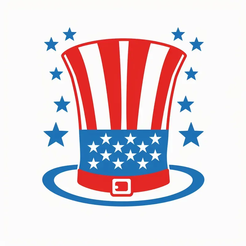 4th Of July Flat Vector Cliparts Midjourney Prompt | PromptBase