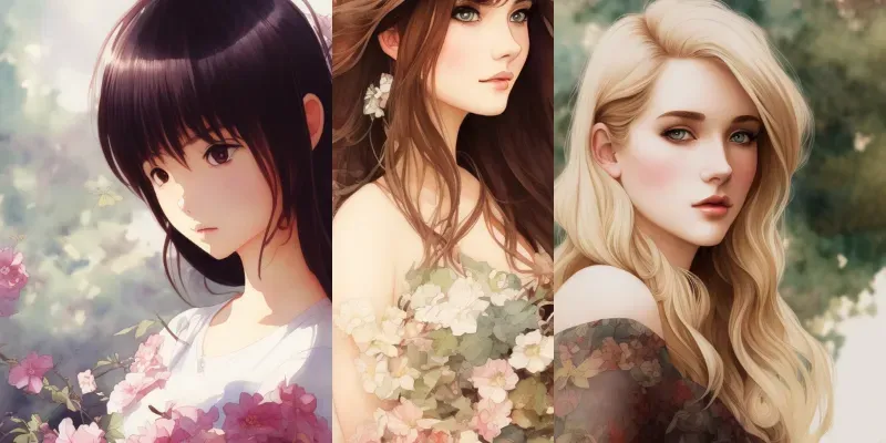 Watercolor Anime Portraits Stable Diffusion Prompt | PromptBase