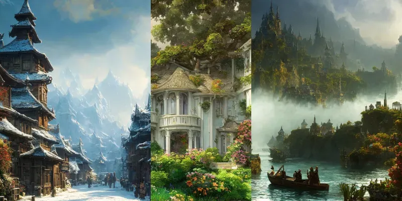 Tolkien Landscapes Stable Diffusion Prompt | PromptBase