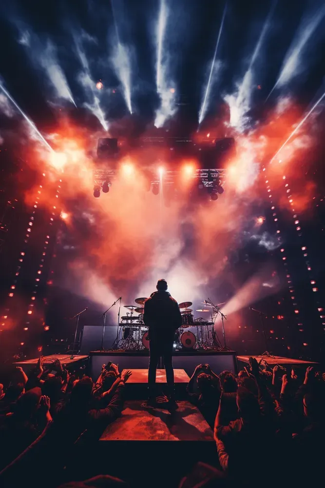 Dynamic Rhythms Amplify Music Photographs Midjourney Prompt | PromptBase