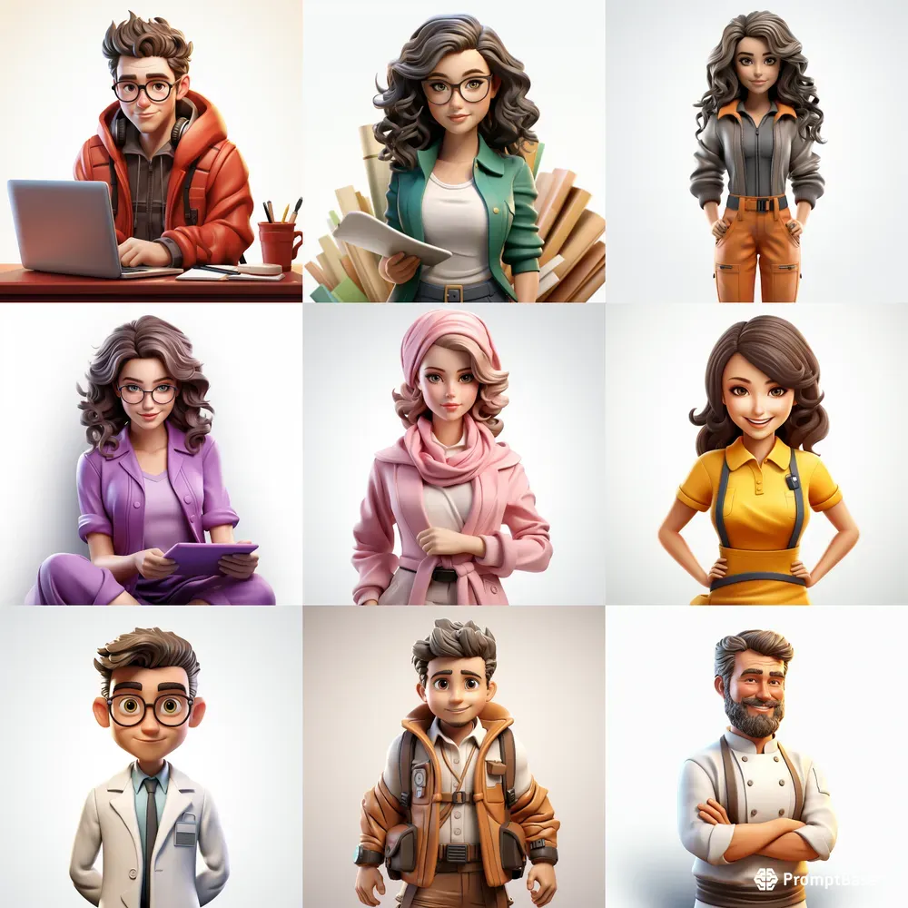 occupational-avatars-midjourney-prompt-promptbase