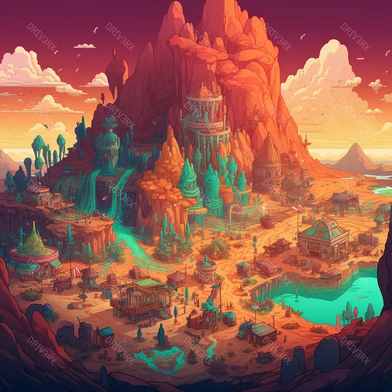 Pixel Art Game Landscapes 16bits Midjourney Prompt | PromptBase