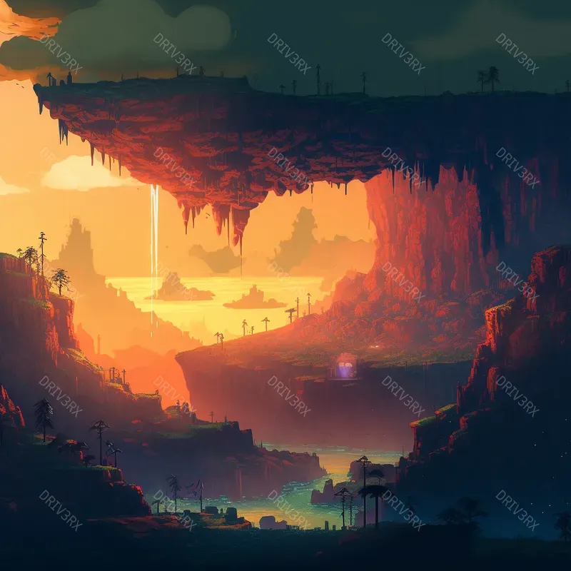 Pixel Art Game Landscapes 16bits Midjourney Prompt | PromptBase