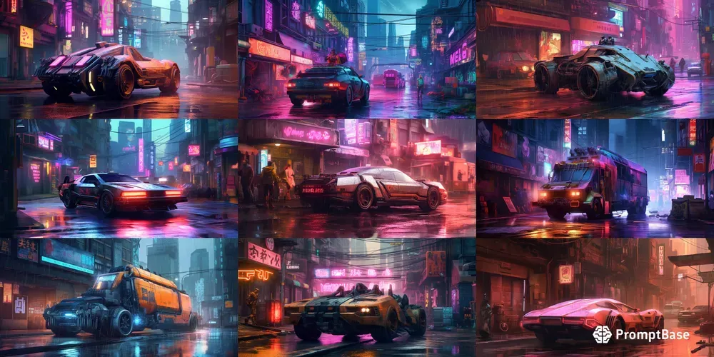 Cyberpunk Vehicles Midjourney Prompt PromptBase