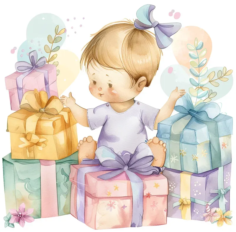 Baby Shower Cliparts Midjourney Prompt | PromptBase