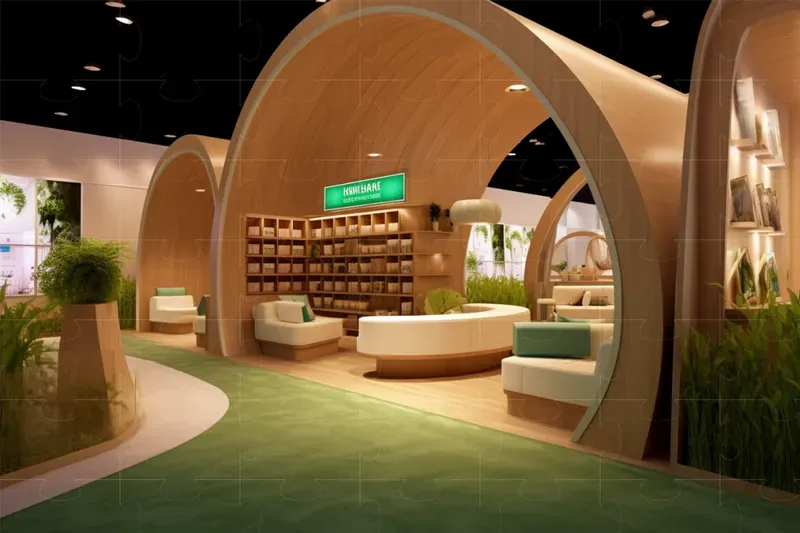 Exhibition Stand Designs Booth Designs Midjourney Prompt | PromptBase