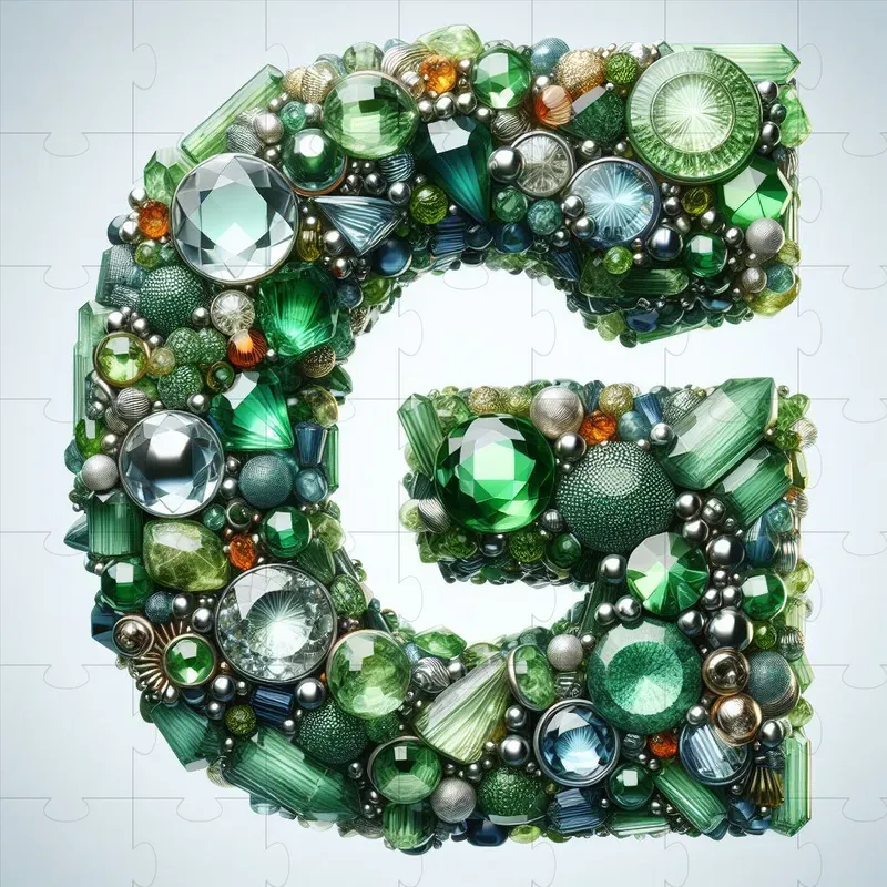 Gemstones Font Letters DALL·E Prompt | PromptBase
