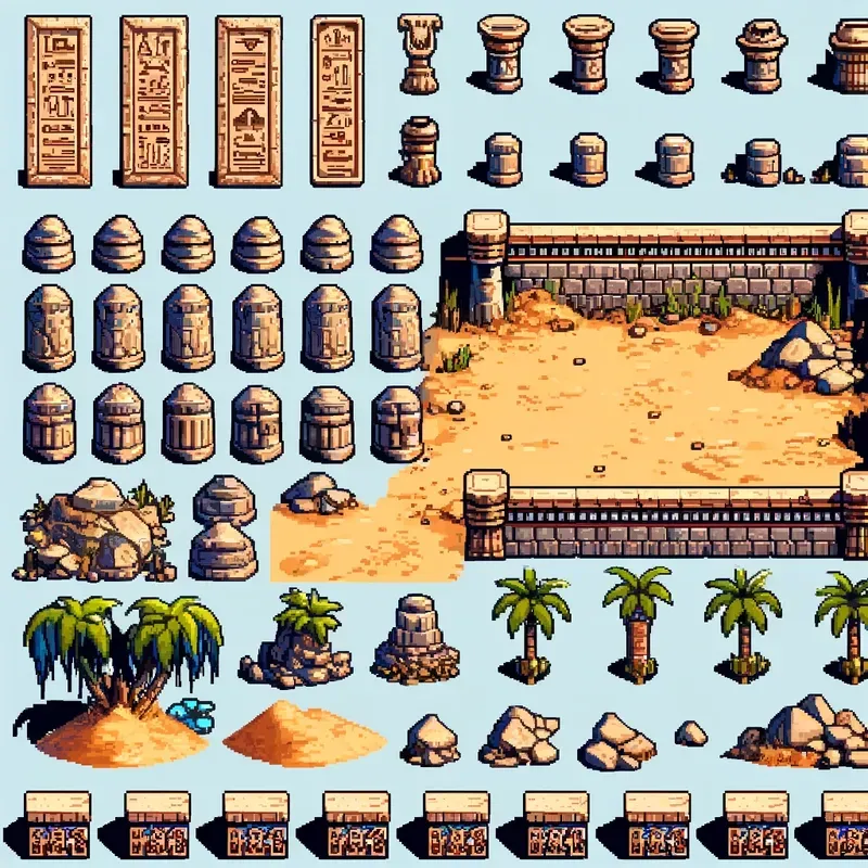 Epic Game World Builder Pixel Art Sets DALL·E Prompt | PromptBase