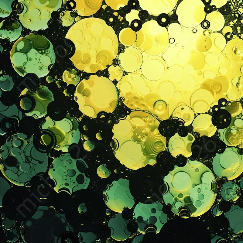Bubbles Inspired Color Patterns Midjourney Prompt | PromptBase