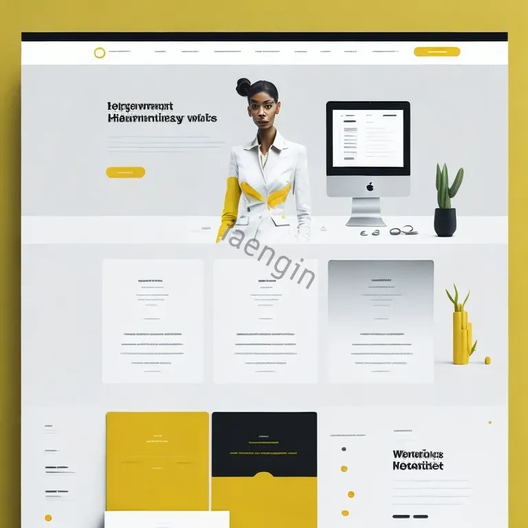 Contemporary Website Mockups Leonardo Ai Prompt PromptBase