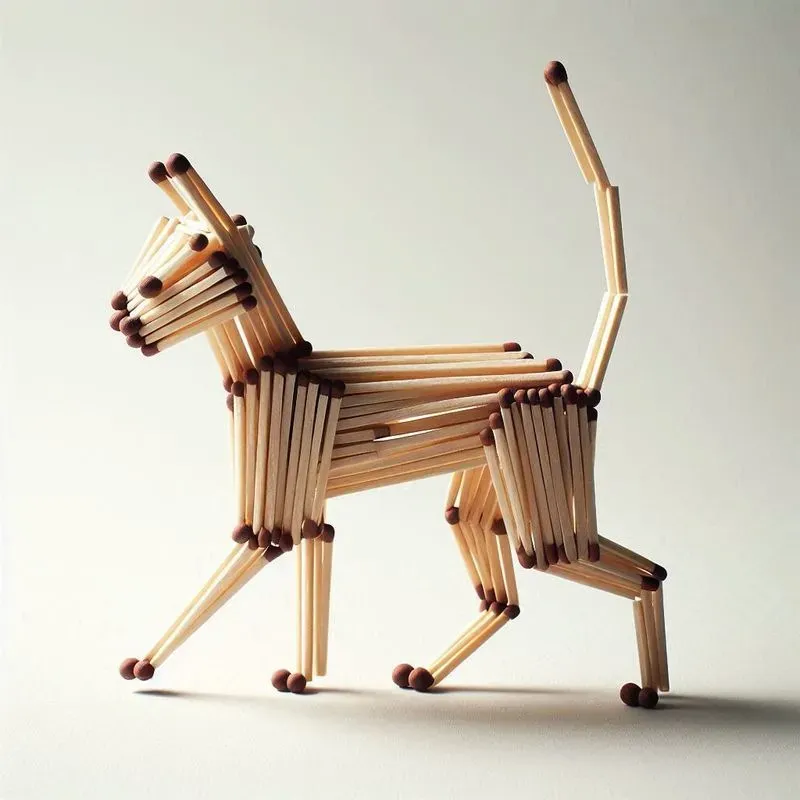 Handcrafted Matchstick Creations DALL·E Prompt | PromptBase