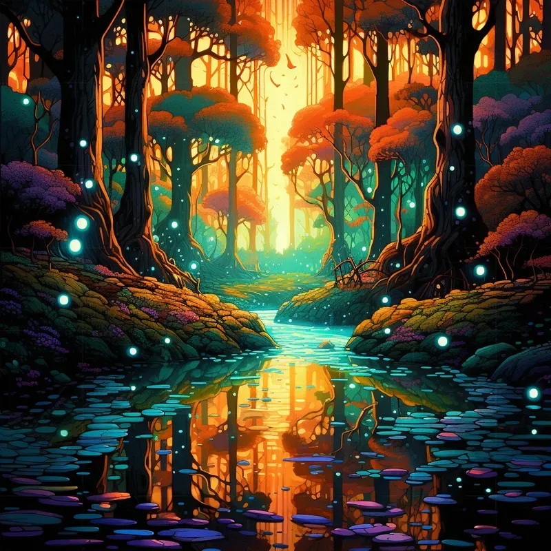 Vivid Pixel Illustrations Midjourney Prompt | PromptBase