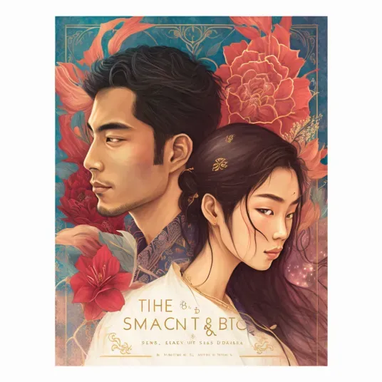 Illustrated Romance Book Covers Midjourney Prompt | PromptBase