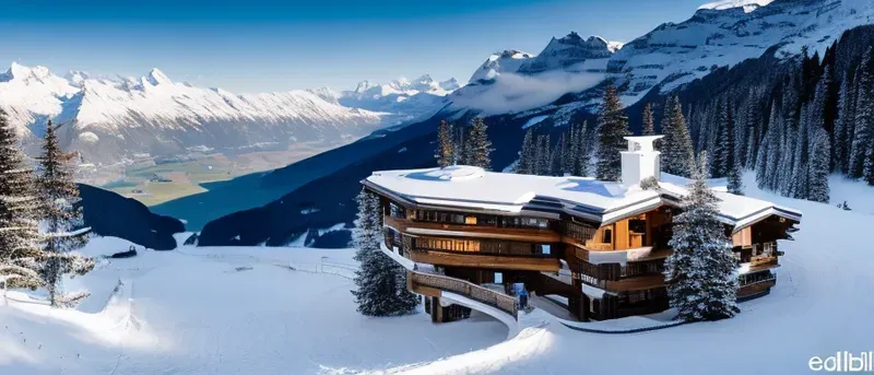 Luxury Cottage Mountain Photographs Stable Diffusion Prompt | PromptBase