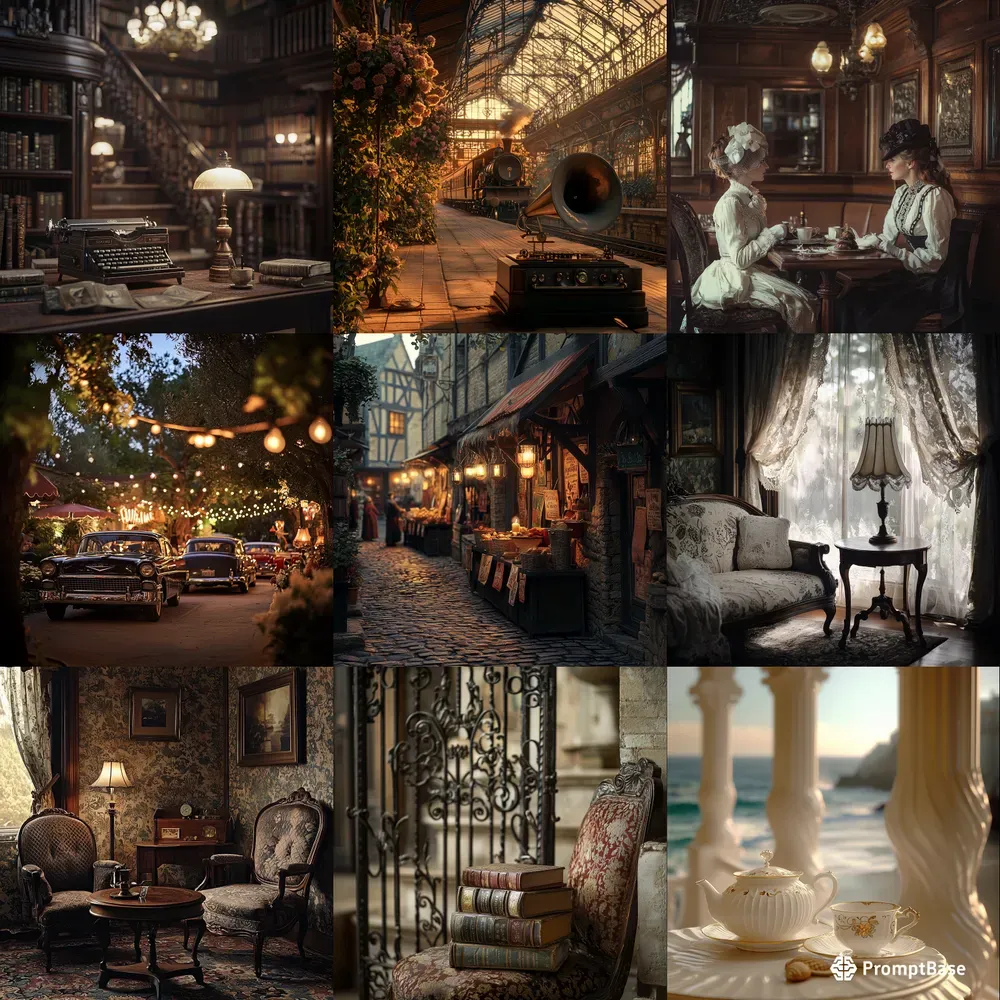 Vintage Scenes Midjourney Prompt | PromptBase