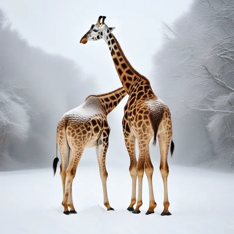 Realistic Animals In Snow Stable Diffusion Prompt | PromptBase