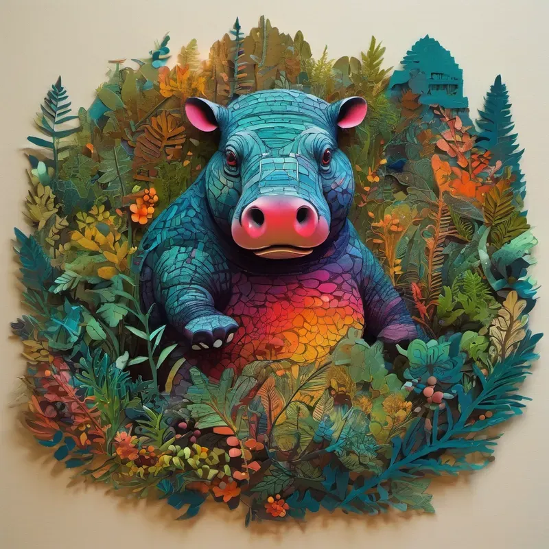 Paper Collages Of Animals Stable Diffusion Prompt | PromptBase