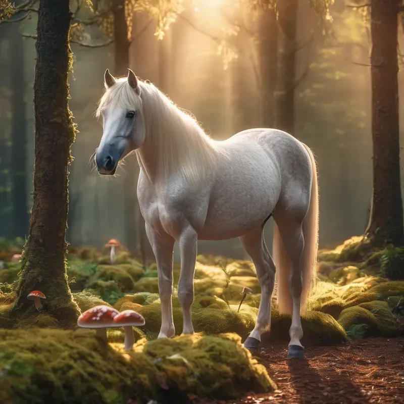 Magical Forest In The Animals Stable Diffusion Prompt | PromptBase