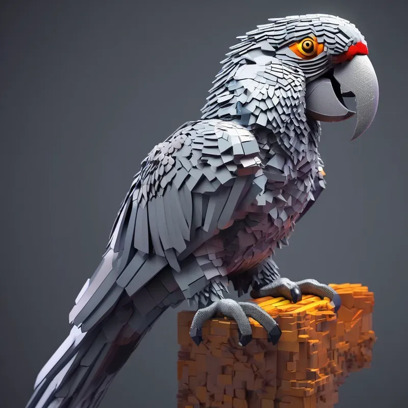 Voxel Ambient Occlusion Animals Stable Diffusion Prompt | PromptBase
