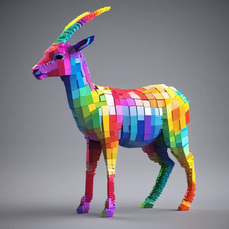 Voxel Ambient Occlusion Animals Stable Diffusion Prompt | PromptBase