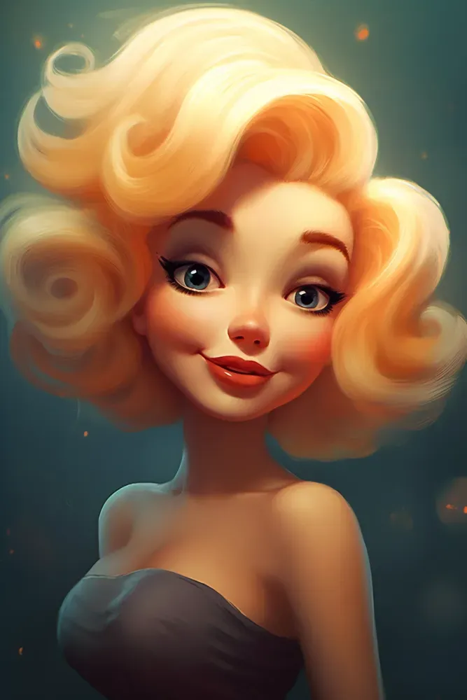 Beautiful Cartoon Characters Midjourney Prompt | PromptBase