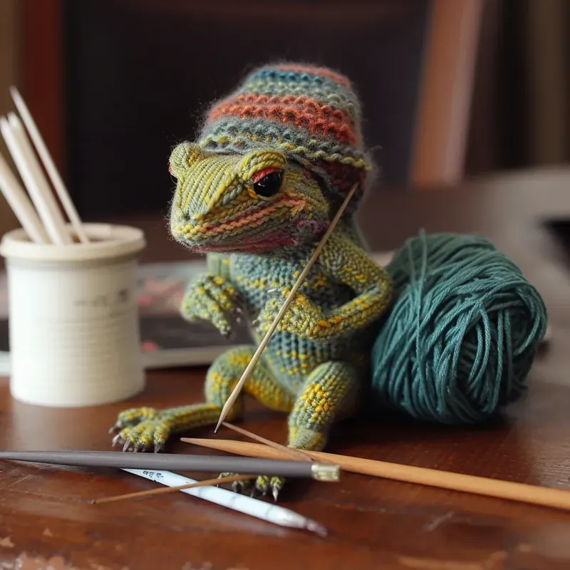 Knit Chibi Animals In Clothes Midjourney Prompt | PromptBase