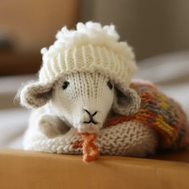 Knit Chibi Animals In Clothes Midjourney Prompt | PromptBase
