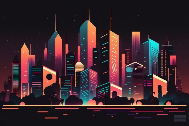 2D Color Scheme Cities Midjourney Prompt | PromptBase