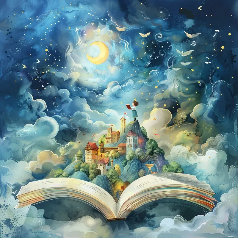 Watercolor Storybook Covers Midjourney Prompt | PromptBase